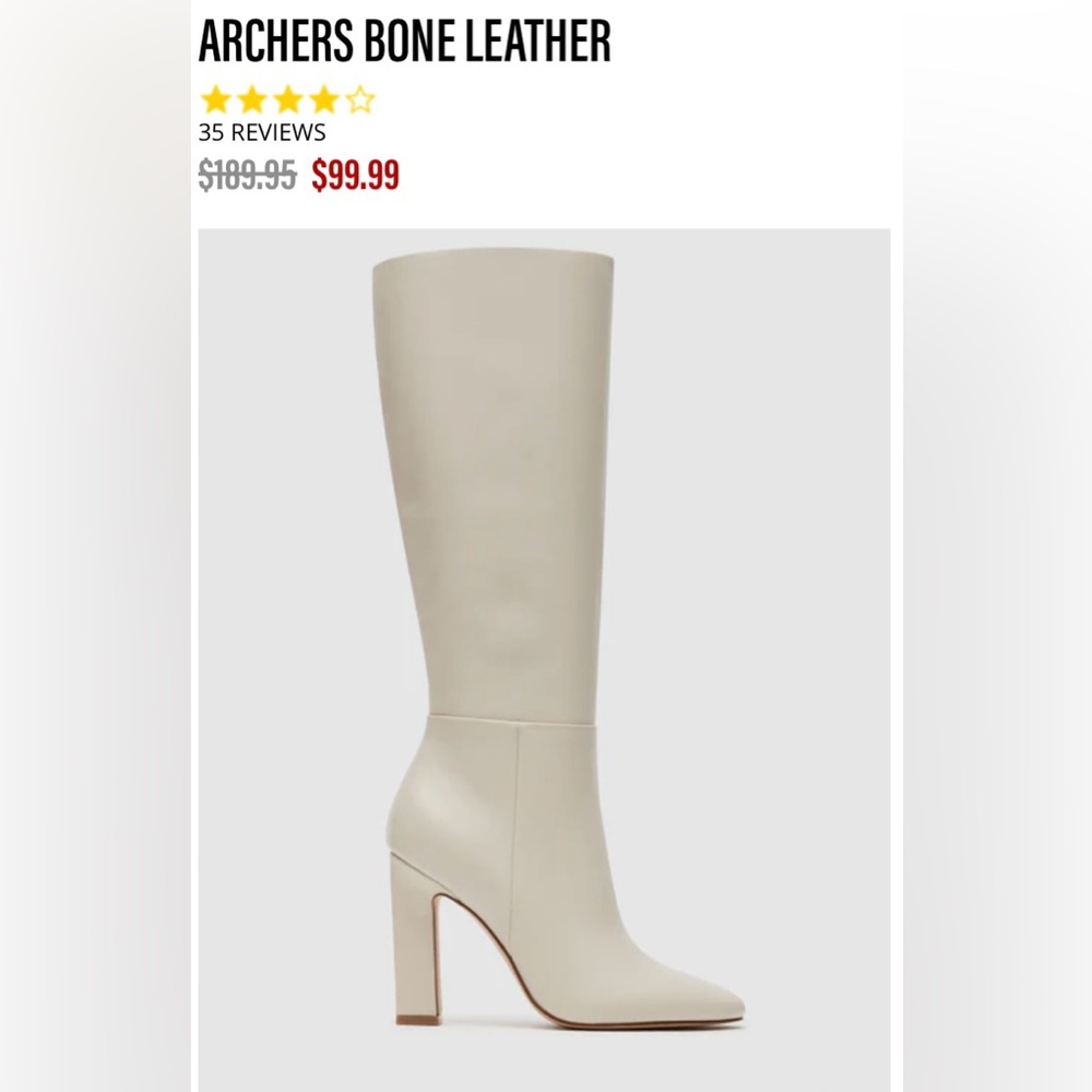 Steve Madden white boots